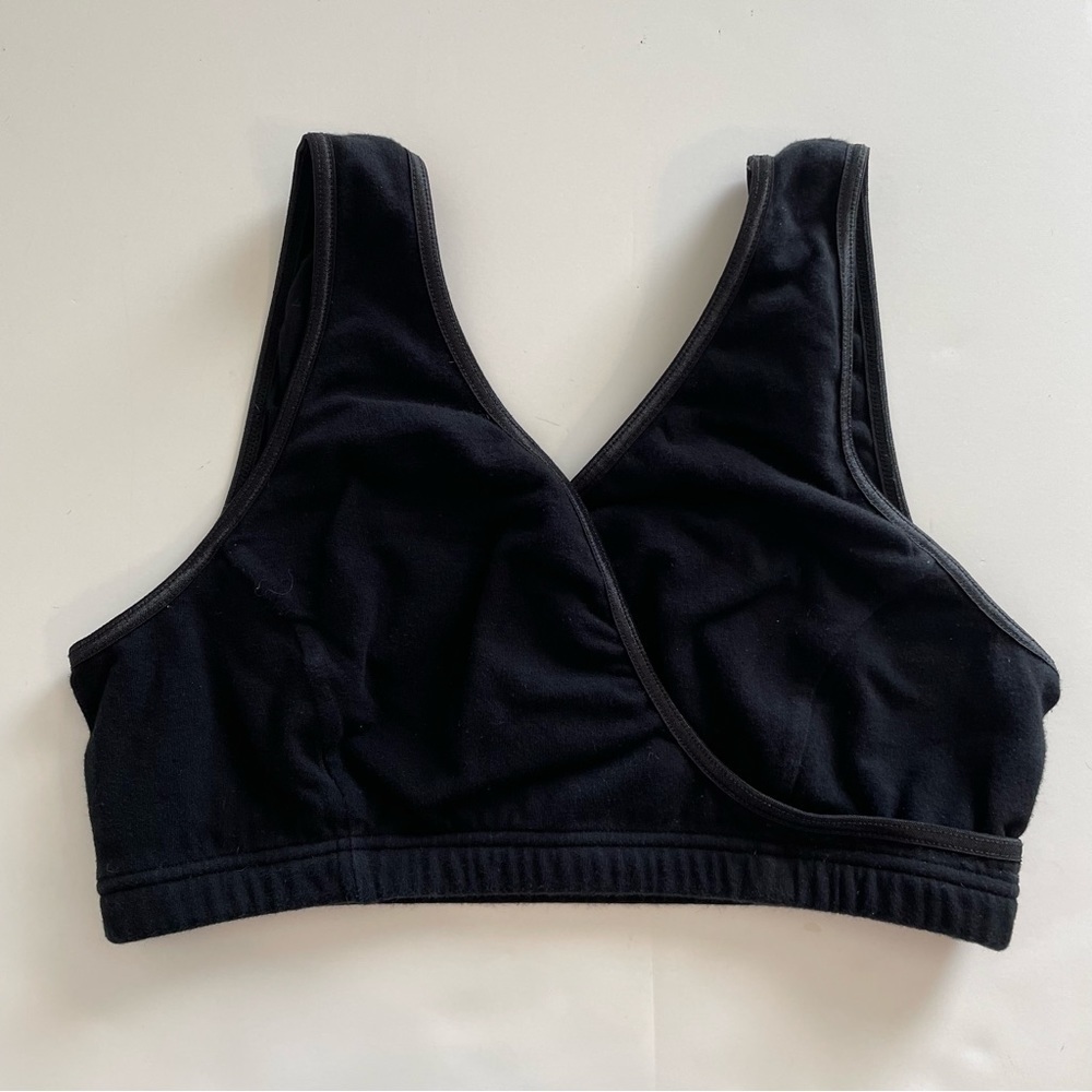 Cakye Black Maternity Nursing Bra Pull On Stretch Size Medium